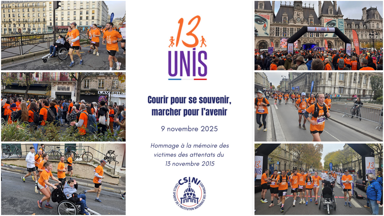 🕊️ 13Unis • Courir pour se souvenir , marcher pour l’avenir •