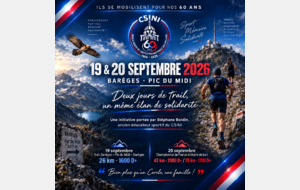 Ils se mobilisent pour nos 60 ans : deux jours de trail à Barèges