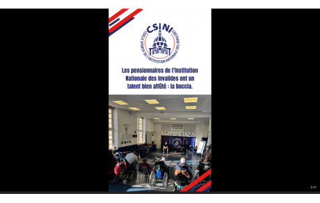 Les pensionnaires de l’Institution Nationale des Invalides ont un talent bien affûté : la boccia.