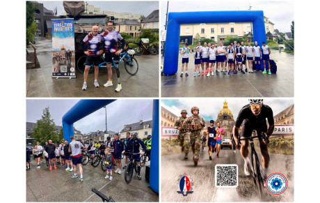 Direction les Invalides : un défi sportif et solidaire lancé depuis Bruz 🇫🇷💙