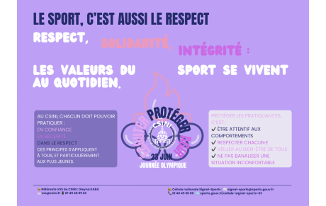 Journée olympique, le CSINI rappelle les valeurs du sport